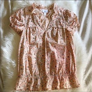 LOFT| Chic Floral Cotton Blouse